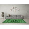 thumbnail image 3 of Ahgly Company Indoor Rectangle Persian Emerald Green Traditional Area Rugs, 7' x 9', 3 of 4