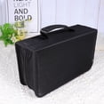 thumbnail image 2 of Arborister Mercerized Cloth 128 Pieces CD Storage Pouch Large Capacity Handheld CD Bag Fashion CD Supplies (Black), 2 of 10
