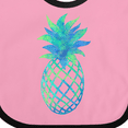 thumbnail image 4 of Inktastic Blue and Green Pineapple Boys or Girls Baby Bib, 4 of 4