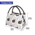 thumbnail image 2 of Yiaed Cute Swan Print Lunch box lunch bag Portable Insulated Lunch Box for Women Men Cooler Tote Bag with Front Pocket for Work Picnic Travel, 2 of 6