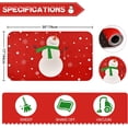 thumbnail image 6 of Christmas Area Rug Doormat, Red Snowflake Snowman Rug, Xmas Door Mat for Bedroom Living Room Kitchen, Soft Dutch Velvet Indoor Floor Mats for Holiday Festive Decoration, 17 x 30 Inch, 6 of 6