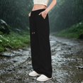 thumbnail image 2 of MEICHEN Womens Fashion Summer Essentials Clothing Women Elastic Waisted Parachute Hiking Pants with Pockets Water Lightweight Pants Casual Pants for Women, 2 of 8
