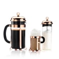thumbnail image 2 of Cafetera de Prensa Francesa Bodum Chambord Vidrio 34 Onzas 1 Litro Cobre, 2 of 3