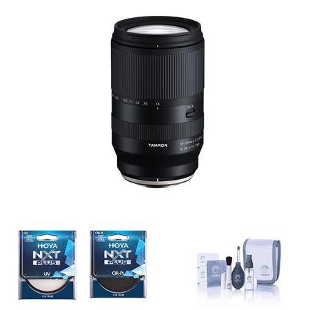18-300mm f/3.5-6.3 Di III-A VC VXD Lens for Fuji X Bundle with 67mm UV and CPL Filters  Cleaning Kit