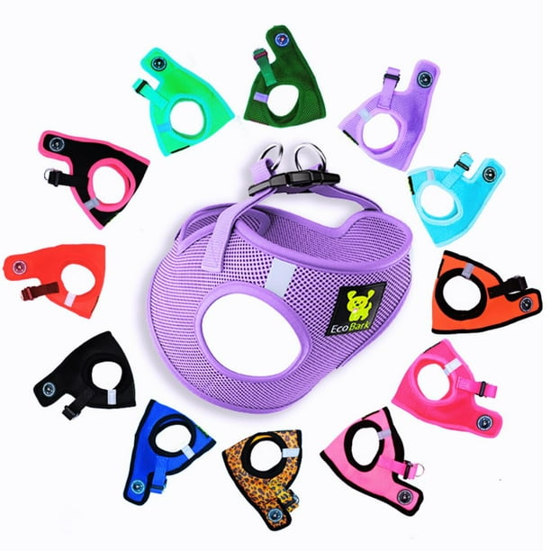 Arnés para perro EcoBark XL reflectante ajustable color lavanda