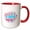 Red/White, variant on 3drose, Red White and Blue Vote Usa 2016 Sign., 11oz Two-tone Red Mug