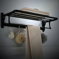 thumbnail image 3 of 50cm Wall-Mounted Towel Rack with Storage Shelf - Perfect for Home or Hotel Bathrooms, 3 of 8