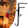 thumbnail image 6 of LanSuare 2Pcs Christmas 2-in-1 Fireplace Stocking and Garland Hanger, No Drilling Adjustable Christmas Mantle Hanger with Dual Hooks, No Drill, for Christmas Stocking & Holiday Garland Decor, 6 of 7
