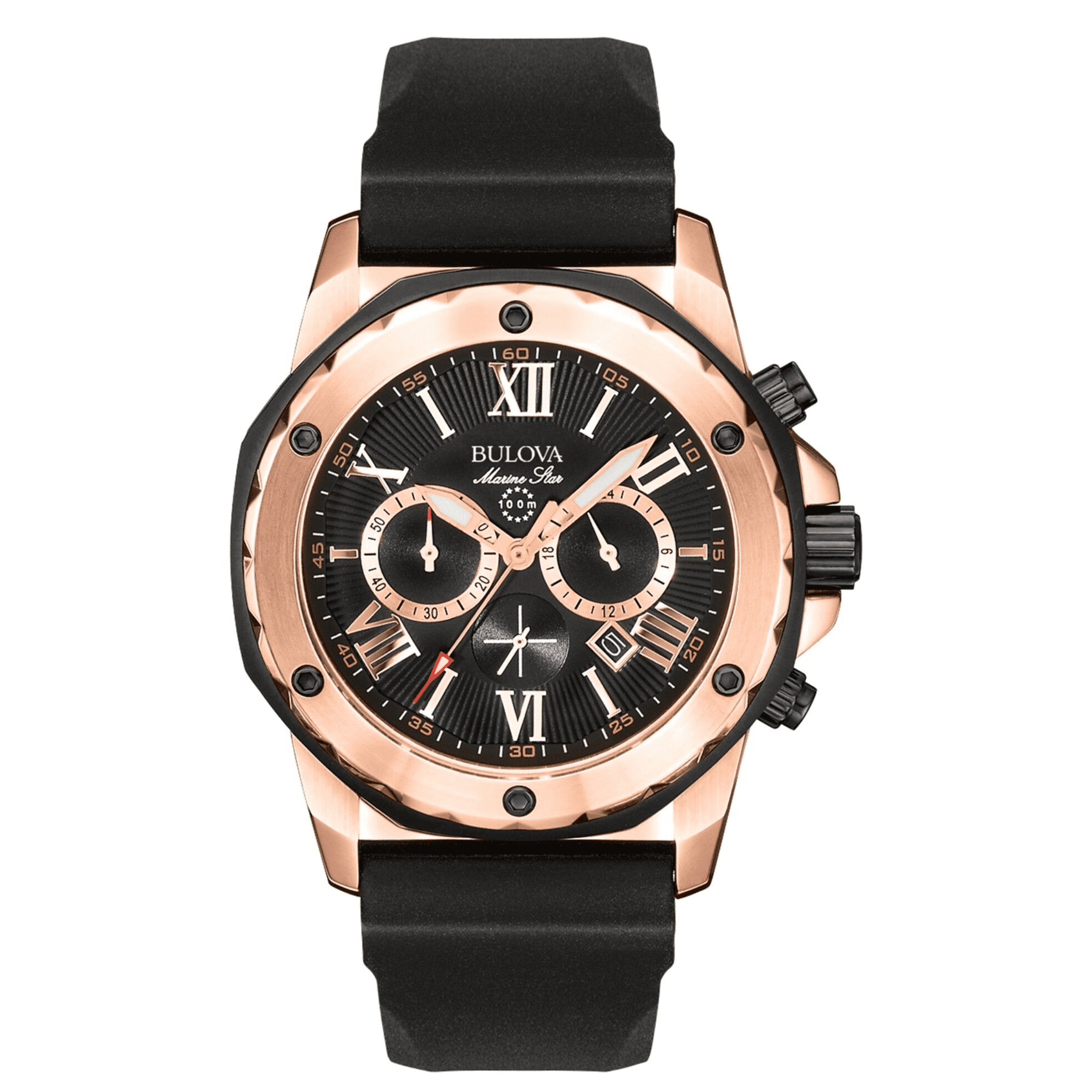 Bulova Men's Marine Star Wrist Watch - Black IP Stainless Bulova Men's Marine Star Wrist Watch - Black IP Stainless