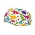 thumbnail image 2 of Uemuo Colorful Dinosaurs Printed Sports Headbands for Men Women,Moisture Wicking Workout Headband, Sweatband Headbands,Non-slip Workout Gym Yoga Headband, 2 of 9