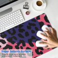 thumbnail image 4 of Long Mouse Pads for Desk,Pink and Black Of Leopard Print Desk Mats on Top Of Desks, Desk Mouse Pad Extra Large with 3mm Non-Slip Base and Stitched Edge for Gaming,Office,Work,Home 31.5"x11.8", 4 of 6