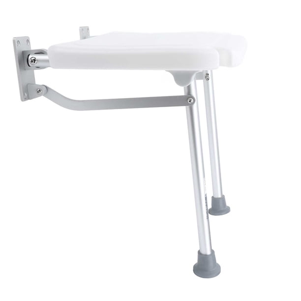 Silla De Ducha Montada En La Pared, Banco De Baño Plegable Antideslizante Montado En La Pared, Estructura Estable Que Ahorra Espacio Para Embarazadas Para El Baño Del Hogar
