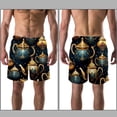 thumbnail image 3 of luoweisi Men's Beach Shorts Quick Dry Swim Trunks with Mesh Lining Vintage Teapot L, 3 of 5