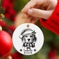 thumbnail image 4 of Personalized Beagle Wearing Santa Hat Christmas 2025 Ornament, Customized Name and Year Beagle Pencil Drawing Ornament, Gifts for Beagle Lovers, Beagle Ornament for Family Friends HQ6NwU, 4 of 6