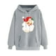 thumbnail image 1 of WILLBEST Sudadera Deportiva para Mujer Sudadera Navideña con Capucha Sudadera Informal de Manga Larga con Estampado Navideño Chica​​, 1 of 5