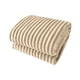 thumbnail image 2 of Manta de franela polar de 59 x 39 pulgadas, suave y cálida, de microfibra acanalada, para sofá cama, diseño a rayas, acogedora, para todas las estaciones, ligera, para el hogar, viajes, oficina., 2 of 7