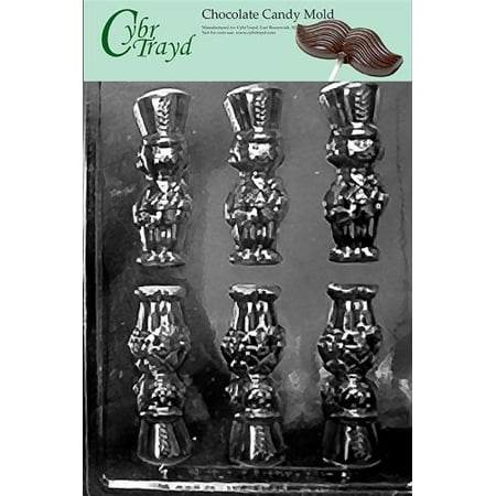 Wooden Candy - Cybrtrayd Life of the Party C446 Wooden Soldier Chocolate Candy Mold in Sealed Protective Poly Bag Imprinted with Copyrighted Cybrtrayd Molding Instructions