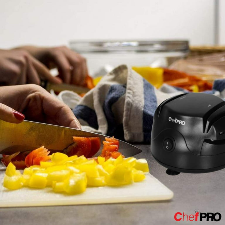 Electric Knife Sharpener Professional Kitchen 3 Speed Sharpening System Tool  880429962994