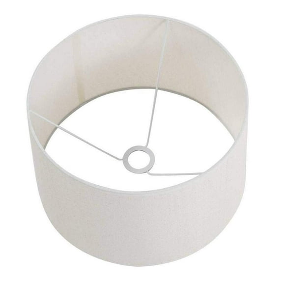 Linen Large Drum Lamp Shade with Slip UNO Fitter - 7.87-Inches Wide