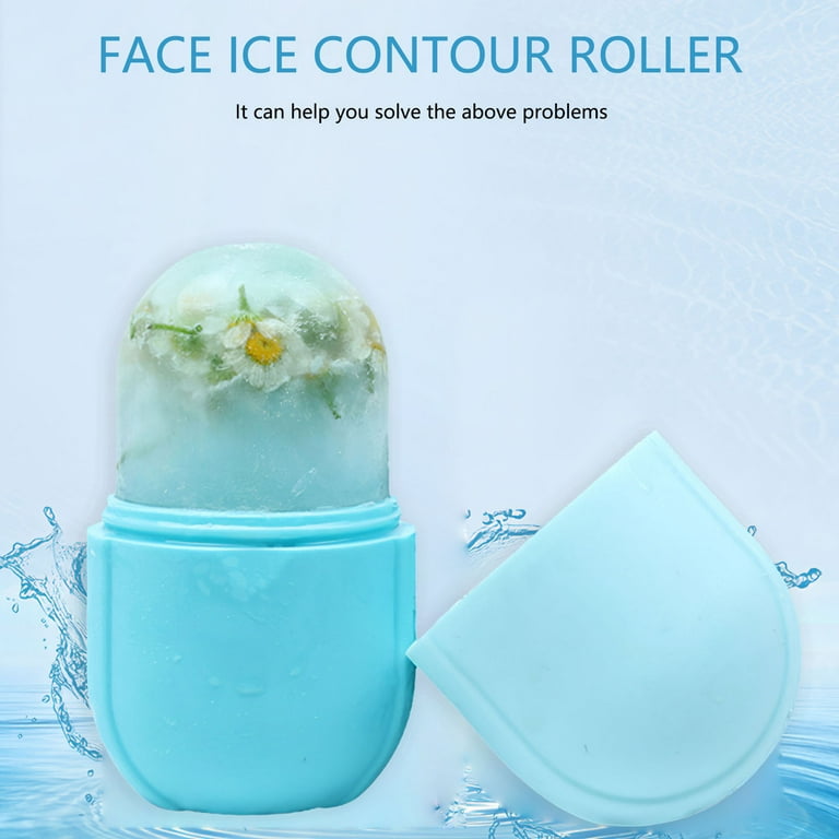Everso Ice Cube Tray Rolling Silicone Ice Care Ice Tray Mold Roller Ball  Globe for Daily Care Capsule Creative Face Hand and Foot Massage 