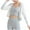 White, variant on hotojiny Women's Crop Cardigan Long Sleeve Lightweight Cropped Tops Workout Yoga Loose Open Front Shirt