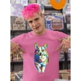 thumbnail image 2 of Colorful Welsh Corgi Sprinting T-Shirt Men -Image by Shutterstock, Male 5X-Large, 2 of 7