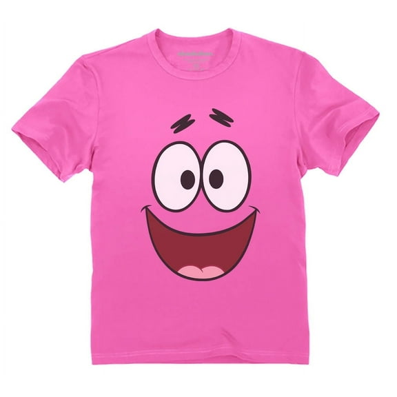 Spongebob Shirt Patrick Star Nickelodeon Halloween Youth Kids T-Shirt Small Pink