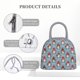 thumbnail image 4 of Fotbe Snowflake Christmas gnome Bolsa de Almuerzo con Estampado, Lonchera Aislada, Contenedor de Comida Reutilizable Tipo Cooler a Prueba de Fugas, 4 of 6