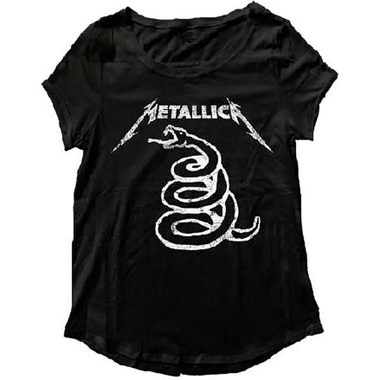 Ekstremt vigtigt maler fordøjelse Metallica Snake Black Album Women's T-Shirt (L) - Walmart.com