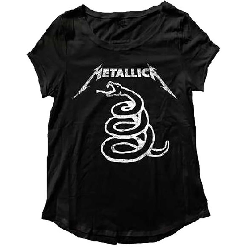 Metallica Snake Black Album Women's TShirt (S)