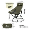 thumbnail image 3 of OneTigris Tigerblade High Back Camping Chair with Pillow Design, Comfortable Widened Seat Folding Chair, 3 of 7