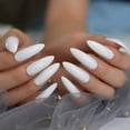thumbnail image 5 of CoolNail Popular Solid Pure Color False Nails Extra Long Stiletto Tips White Press on Fake Nail Chip UV Gel Finger Extensions Accessories, 5 of 5