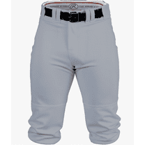 Rawlings Youth Premium Knee High Baseball Pant - GRAY - YOUTH MEDIUM