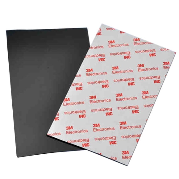 Almohadillas para muebles cortables de silicona autoadhesivas antideslizantes, protectores de piso de goma antideslizantes y antiarañazos de 2 piezas para cualquier mueble y electrodomésticos (negro)