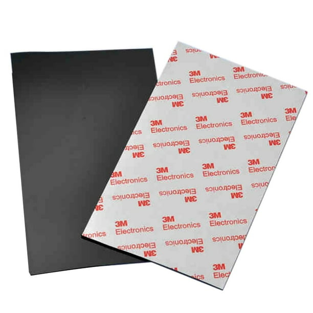 Almohadillas para muebles cortables de silicona autoadhesivas antideslizantes, protectores de piso de goma antideslizantes y antiarañazos de 2 piezas para cualquier mueble y electrodomésticos (negro)