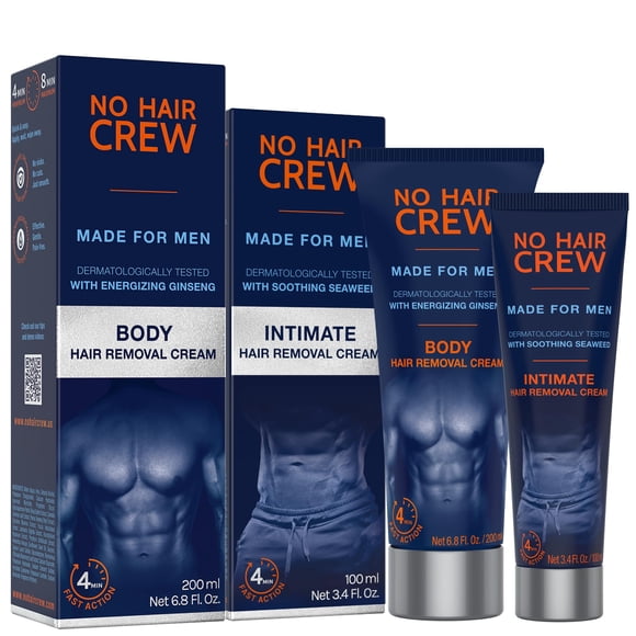 Pack de Cremas Depilatorias NO HAIR CREW para Cuerpo e Intimidad