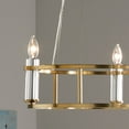 thumbnail image 2 of 52493BNB Kichler Lighting Rosalind - 3 Light Chandelier In Traditional Style-6.5 Inches Tall and 19.5 Inches Wide-Brushed Natural Brass Finish, 2 of 9
