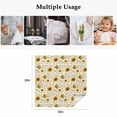 thumbnail image 5 of Vintage Sunflower Cloth Napkins, Summer Botanical Farmhouse Floral Washable and Reusable Dinner Napkins Set of 4, Table Napkin for Kitchen Party Birthday Wedding Hotel Housewarming 20"x20", 5 of 9