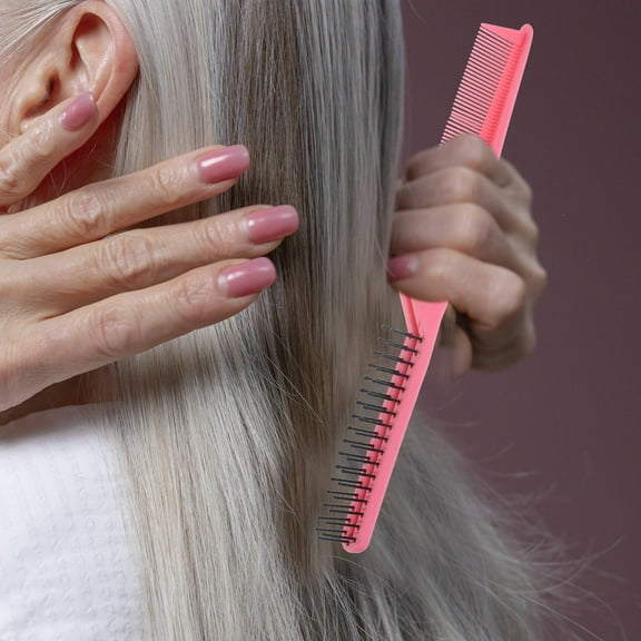 LEORX 4Set Folding Travel Hair Brush Comb With Double Design Easy To And Women 11.8x1.0x1.0in