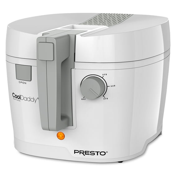 Presto Cool Daddy Cool-Touch Deep Fryer 05443, White