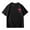 Black, variant on MIXUE Toddler Girls Tops & T-Shirts Summer Floral Print Round Neck Short Sleeve Casual Comfortable Pullover T-shirts Holiday Wear,Black,3-4 Years
