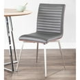 thumbnail image 4 of LumiSource Walnut, Grey Mason Swivel Chair - Set of 2, 4 of 5