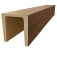 thumbnail image 3 of Ekena Millwork 7 1/2"W x 9 1/2"H x 96"L 3-Sided (U-Beam) Resawn Rip HeritageTimber Faux Wood Ceiling Beam, Kona Brown, 3 of 12