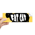 thumbnail image 1 of Animaux Noirs Chat Contour Naturel Rectangle Autocollant Carnet Fenêtre Autocollant, 1 of 1
