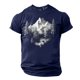 thumbnail image 2 of Camisa Casual de Cuello de la Tripulación de la Impresión de la Selva de Manga Corta Top Ligero de Poliéster para los Hombres, Camiseta de Manga Corta para el Uso Diario de Primavera Verano, 2 of 9