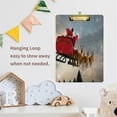 thumbnail image 7 of FMSHPON Santa Claus Christmas Elk Clipboard Hardboard Wood Nursing Clip Board and Pull for Standard A4 Letter 13x9 inches, 7 of 7