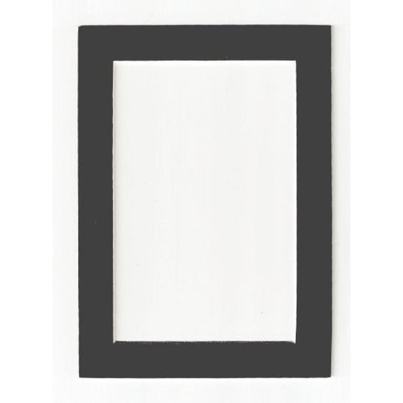 Charcoal - Dark Gray Acid Free Picture Frame Mat, 11x14 by After Five Framing