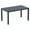 Dark Gray, variant on Compamia Ares 55" Resin Patio Dining Table in Dark Gray