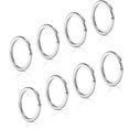 thumbnail image 5 of Sunmns Paquete de 24 llaveros planos, anillo dividido de metal para el hogar, llaves de coche, organizaciones, fabricación de joyas, 1 pulgada (plateado), 5 of 5