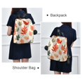thumbnail image 4 of FORMRS Women's Travel Backpack Purse Anti-Theft Hidden Pockets Casual Shoulder Bag, Red Autumn Leaves, 4 of 7